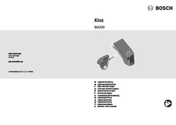 Bosch kiox display for system 2