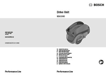 Bosch Performance Line Motor Smart System