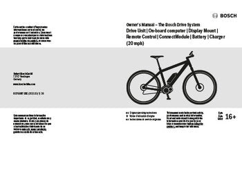 Bosch ebike Owner Manual 2023