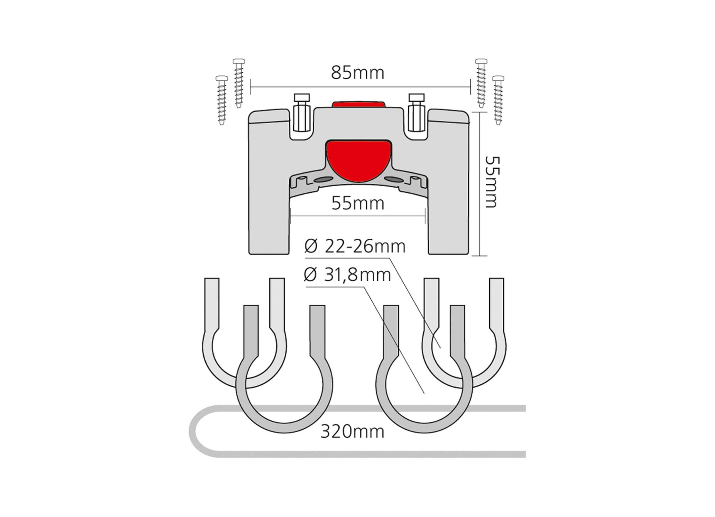 KLICKfix Bicycle Handlebar Adapter Universal