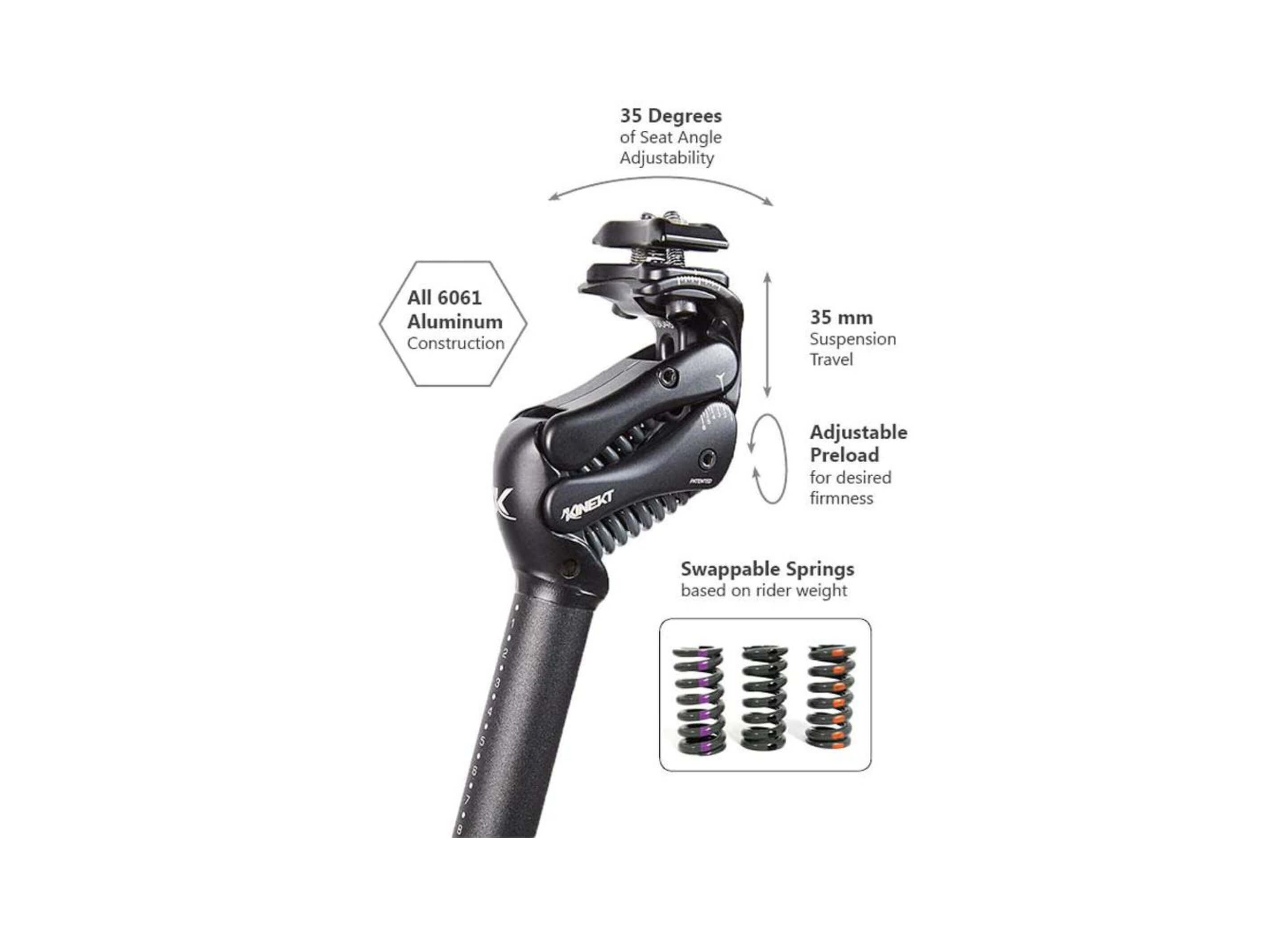 Kinekt Bicycle Suspension Seatpost