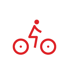 relaxed riding position