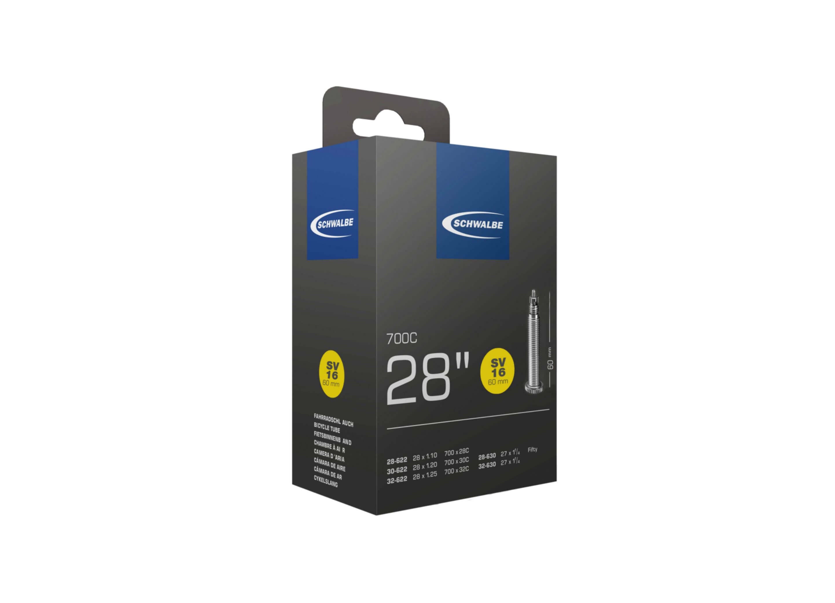 Schwalbe Inner Tubes SV16-60MM