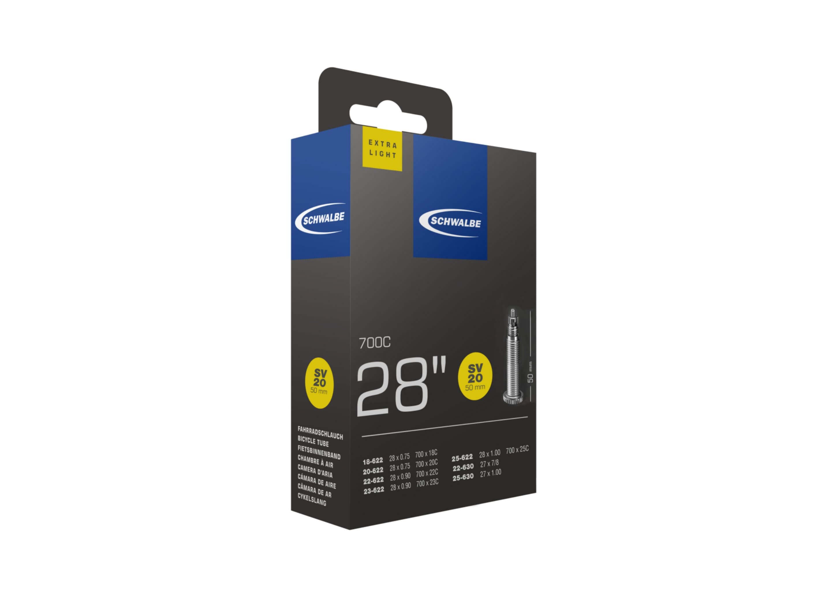 Schwalbe Inner Tubes SV20-Extra Light-50MM