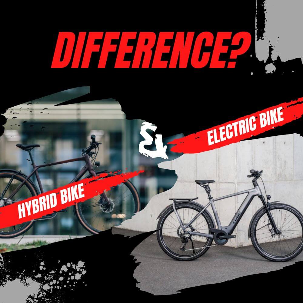 What is the difference between a hybrid bike and an electric bike?
