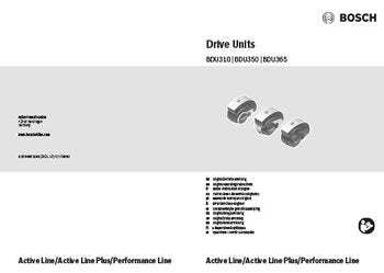 Active Line Active Line Plus Performance Line for Bosch eBike system 2