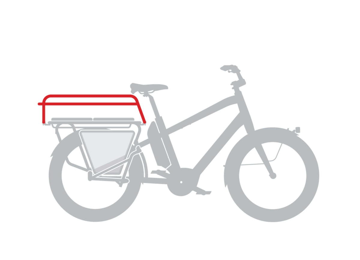 Benno Half Rail Plus - Benno Pannier Rack - Scooteretti Canada & USA