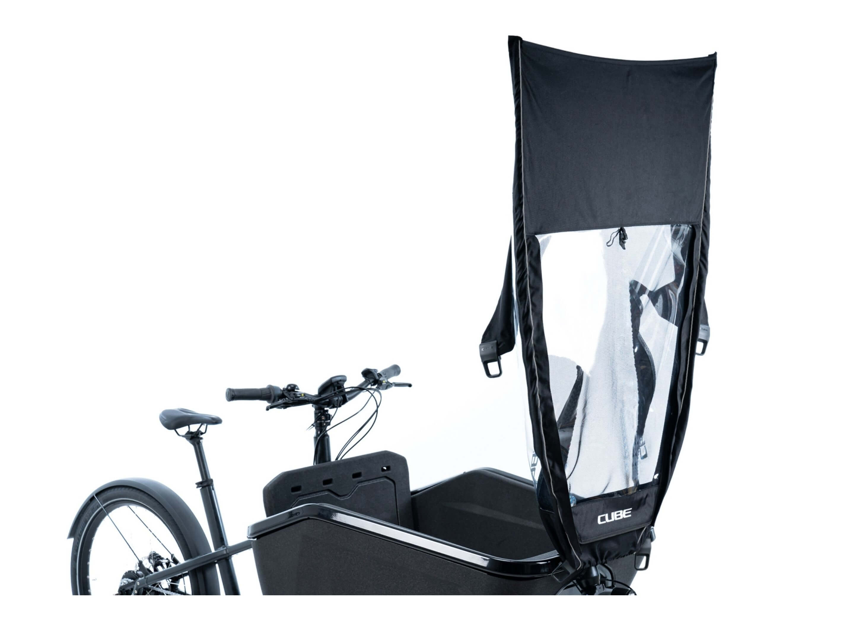 Housse de pluie Cube pour vélo Cargo électrique.
