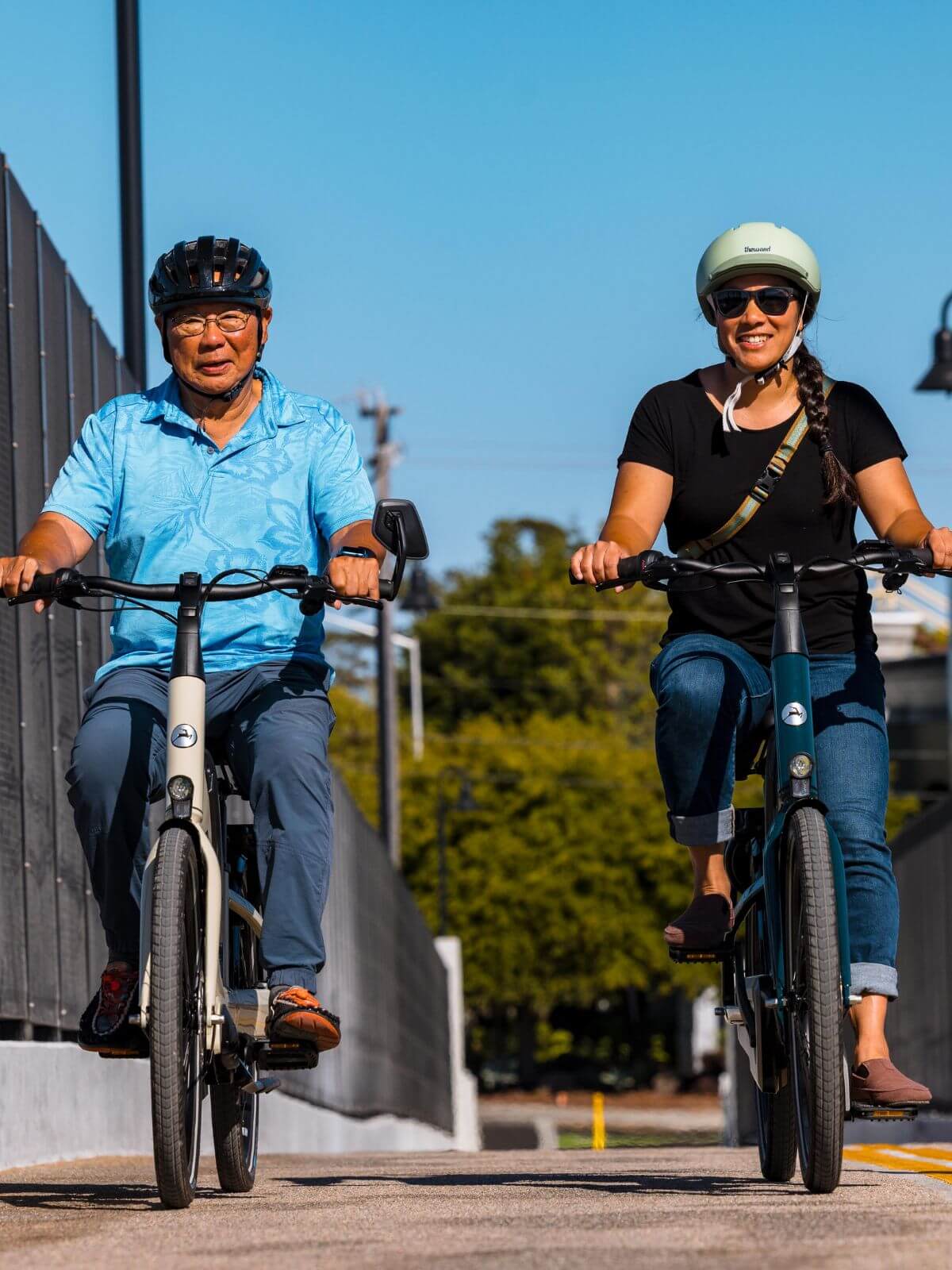 Exterior of Scooteretti electric bike flagship store in Ottawa Train Yards