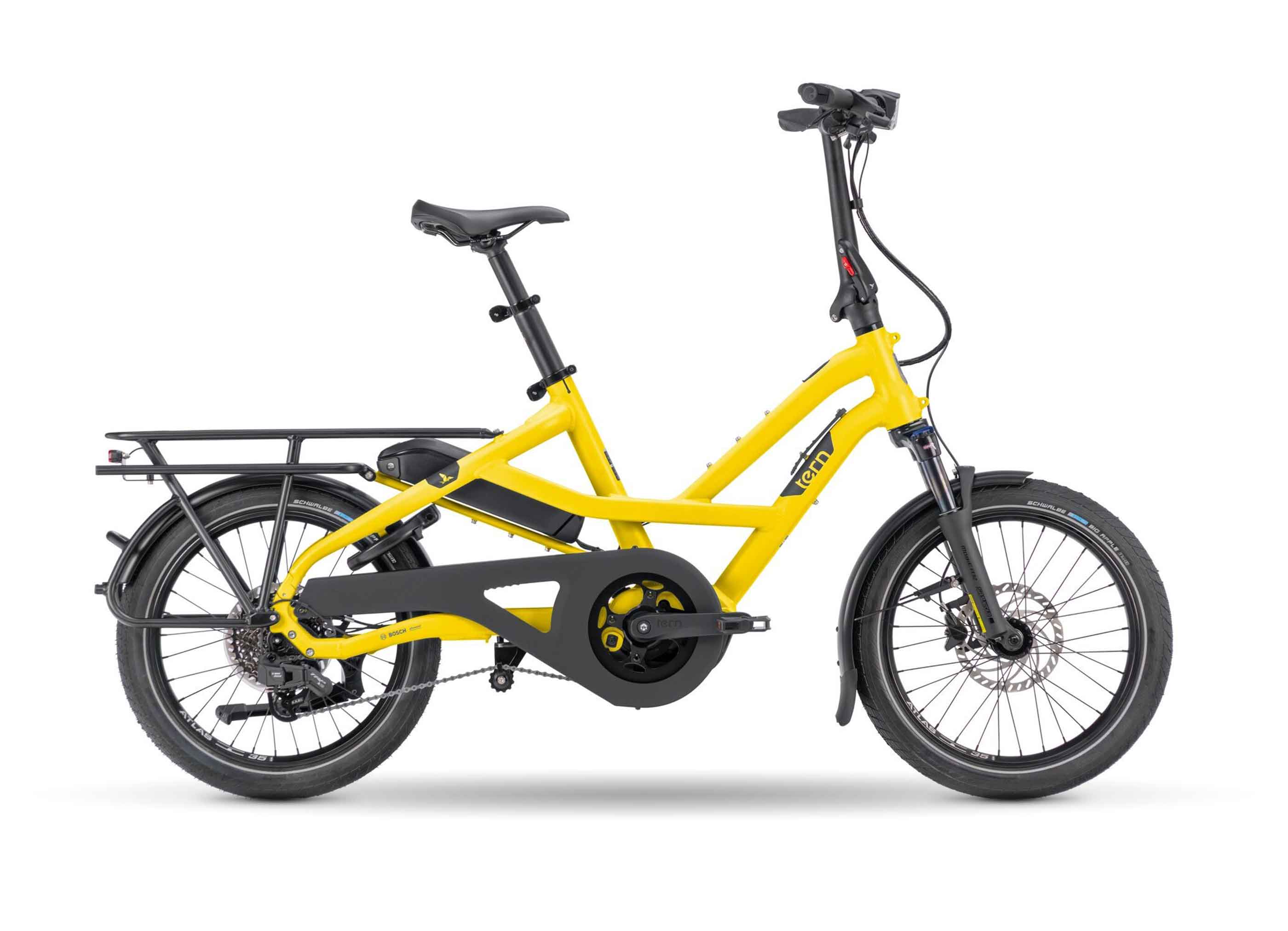 Tern HSD P10e electric cargo bike in Honey colour