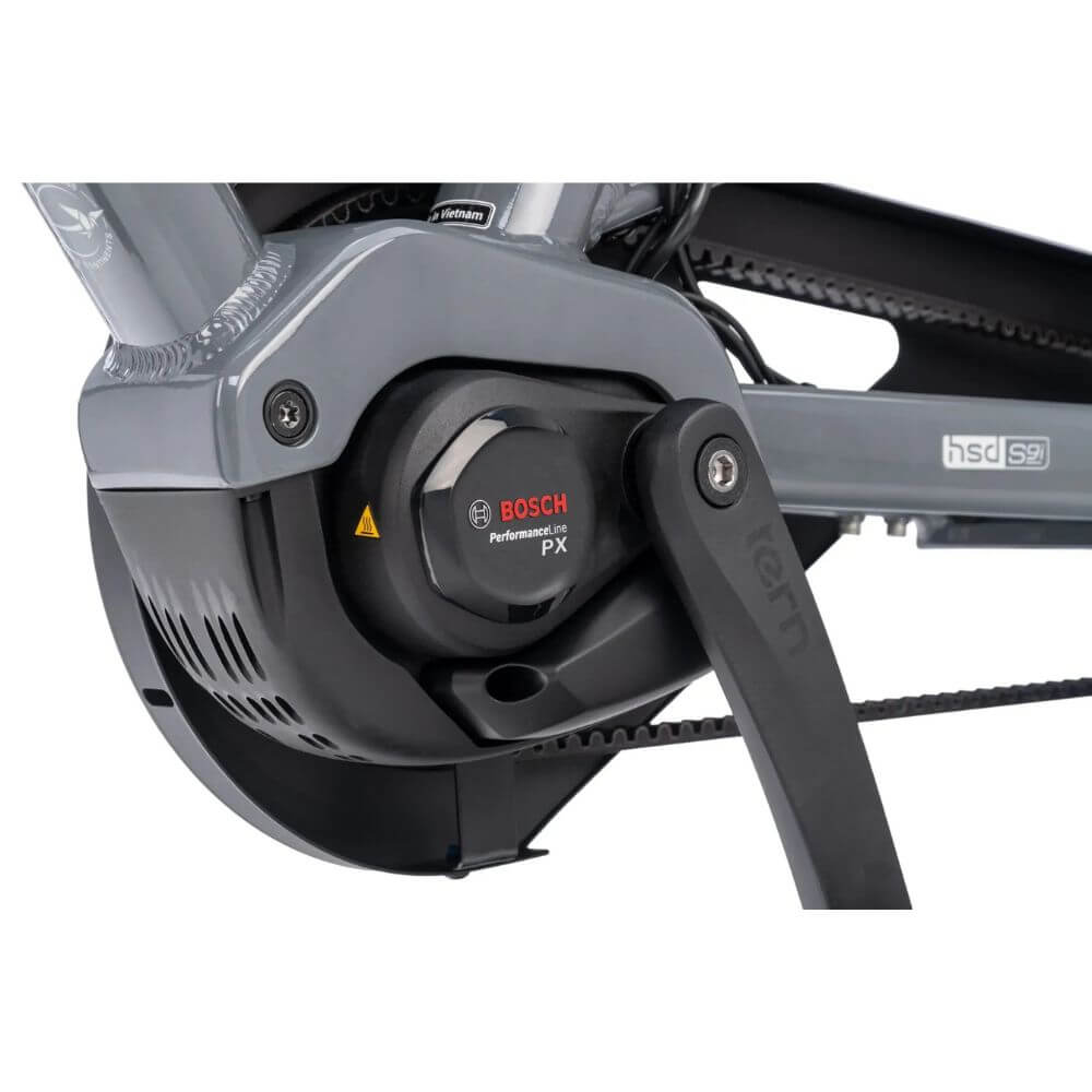 Bosch Performance Line PX mid drive motor on the Tern HSD S9i electric cargo bike